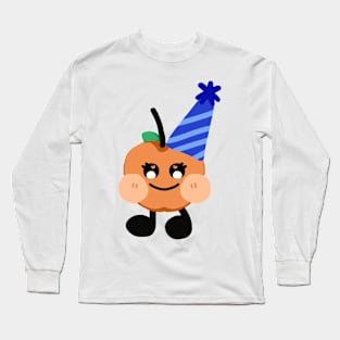 Blissful Orange Apple Long Sleeve T-Shirt